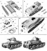 First To Fight PL128 - Hotchkiss H39 tank with 37mm SA38 gun - czołg Hotchkiss H39 z armatą 37mm SA38 1/72